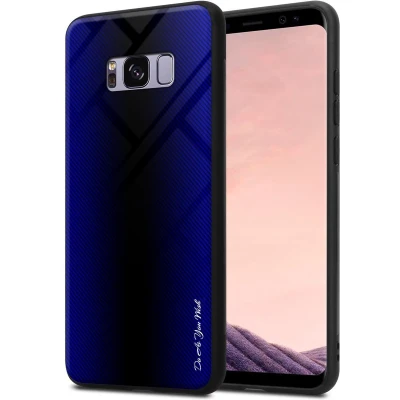 Afbeelding van Cadorabo Hoesje geschikt voor Samsung Galaxy S8 PLUS in KOBALT PAARS Beschermhoes gemaakt van TPU silicone Case Cover en achterkant gehard glas
