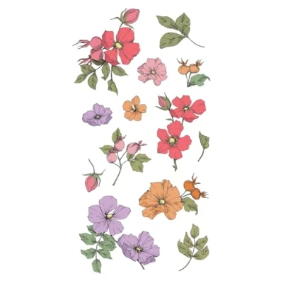 Afbeelding van Sizzix Clear Stamps by Lisa Jones Wildflower Botanicals (13pcs) (666870)