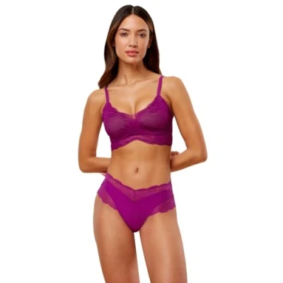 Afbeelding van Triumph dames Lift Smart voorgevormde bh met kant in de kleur Paars, maat: XS