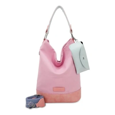 Afbeelding van Fritzi aus Preußen Schoudertas Canvas Izzy07 Olga Hobo Bag Rosy Roze