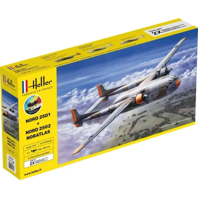 Afbeelding van 1:72 Heller 55374 Nord 2501 &amp; 2502 NORATLAS Twinset Starter Kit Plastic Modelbouwpakket