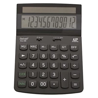 Image de Rebel Calculatrice de bureau 12 chiffres Noir