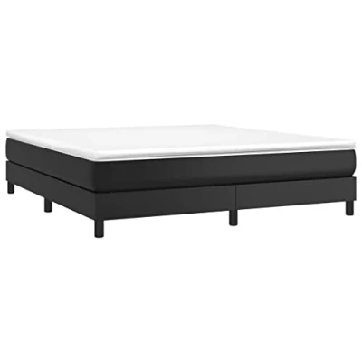 Image de vidaXL Cadre de lit sans matelas noir 160x200 cm similicuir3120706