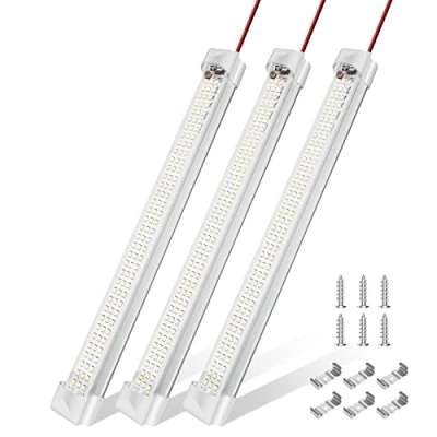 Afbeelding van Auto LED binnenverlichting, 108 Bestelwagen Binnenverlichting met AAN/UIT Schakelaar Interieur Lichten 12V 36V Bar Lamp Strip Lichtbalk