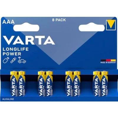 Image de Varta 4903121418 high energy piles alcalines aaa lr03 x 8
