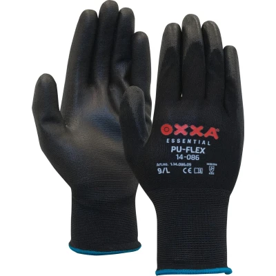 Afbeelding van Set à 12 paar MSafe Nylon PU Perfect Touch werkhandschoen maat L