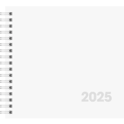 Afbeelding van BRUNNEN Agenda model 762 (2025), 2 pagina&#039;s = 1 week, 162 x 150 mm, 128 pagina&#039;s, met kartonnen envelop, wit