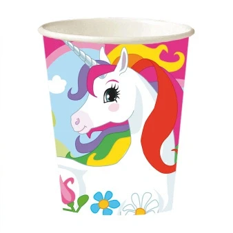 Image de Beker Eenhoorn regenboog 6 stuks