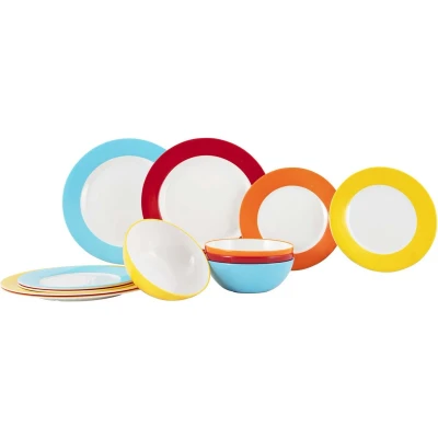 Afbeelding van Gimex Colour Line Servies Rainbow 12 Delig