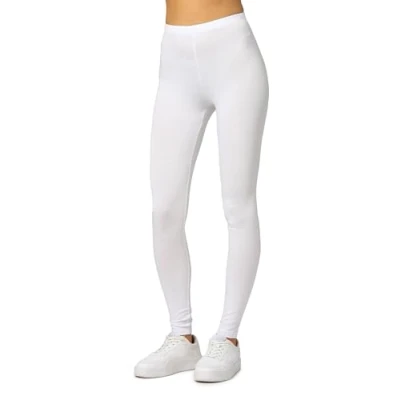 Afbeelding van Merry Style MS MS10 143 LE Dames Leggings Sport Vrijetijdsbroek Lang Viscose Sporbroek Yogabroek Wit M