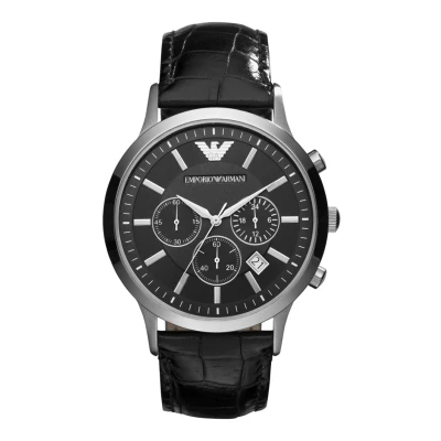 Afbeelding van Emporio Armani Chronograaf, Heren, Maat: One Size, Schwarz