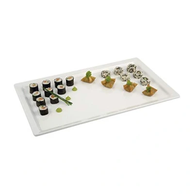 Afbeelding van Melamine gn serveerplateau pure 1/3gn Wit Set van 2 stuks
