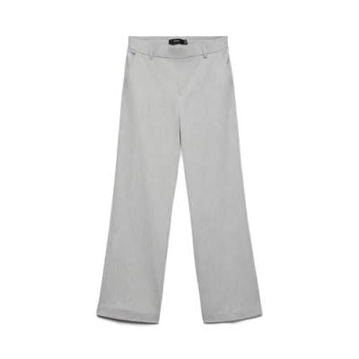 Afbeelding van Vero Moda Vmmaya MR Solid Broek, Dames, Maat: Lx34, Light grey melange
