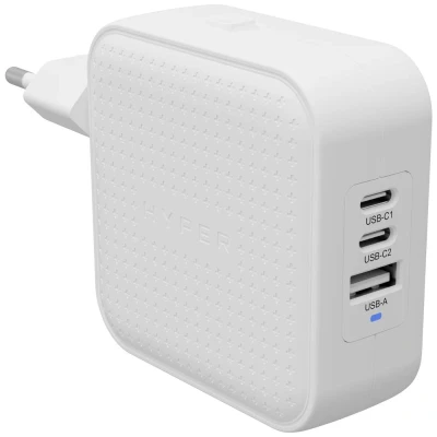 Afbeelding van HYPER HyperJuice® 70W USB C Laptop netvoeding 70 W Binnen C, 3.2 Gen 1 (USB 3.0) GaN, Met adapter voor Europa, Verenigd Koninkrijk,