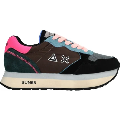 Afbeelding van Sun68 Stargirl Animal Sneakers laag, Dames, Maat: 37, Multi Leer en textiel