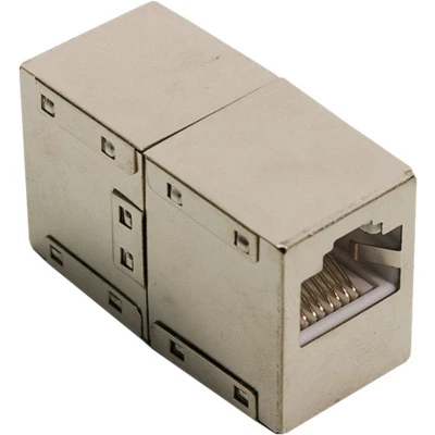 Afbeelding van Goobay RJ45 crossover modulaire koppeling/connector, CAT 5e 2x socket (8P8C)