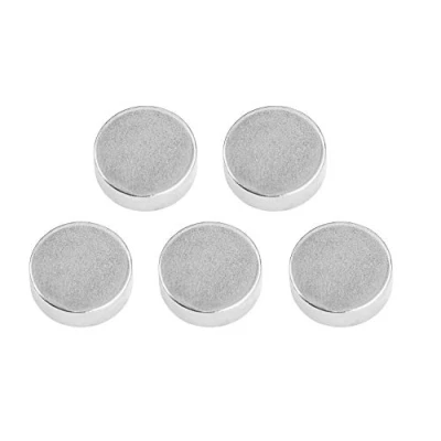 Afbeelding van Connex DY710003 Neodymium magneet, 5 stuks, in praktische set, extra sterke magneten, 6 kg hechtkracht, voor huishouden, werkplaats en vrije tijd, diameter 14 x mm