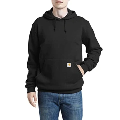Afbeelding van Carhartt K121 Midweight Hooded Sweatshirt Original Fit Black L