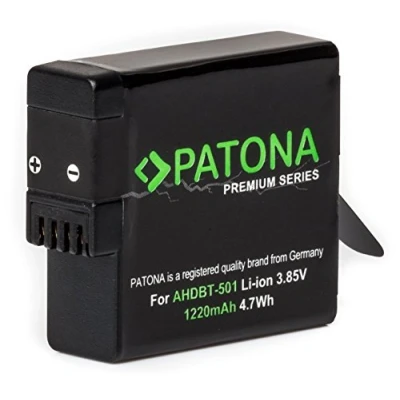 Afbeelding van GoPro Hero 5, 6, 7 accu AHDBT 501 (Patona Premium)