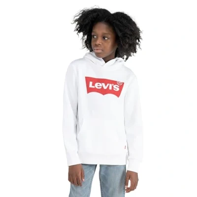 Afbeelding van Levi&#039;s Batwing Screenprint Hoodie voor kinderen, Maat: 98, White