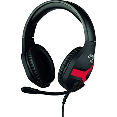 Afbeelding van Mythics gaming headset Switch Nemesis Black &amp; Red in line afstandsbediening inklapbare microfoon verstelbaar