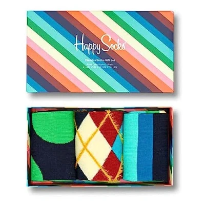 Afbeelding van Happy Socks Sokken 3 Pack Classics Gift Set Maat 41 46
