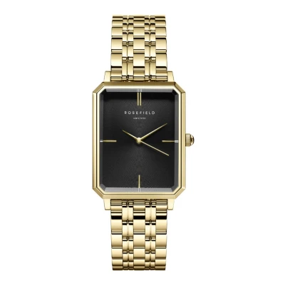 Afbeelding van Rosefield dames The Octagon horloge OWSS OBSSG O47 in de kleur Geelgoud