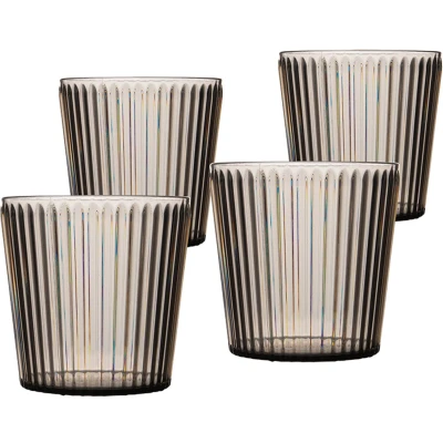 Afbeelding van Bo Camp Waterglas Nomad RPET Grijs 400 ml 4 Stuks