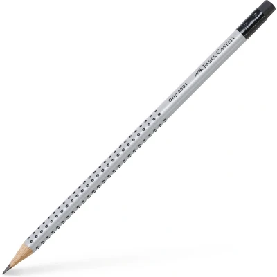 Afbeelding van Faber Castell grafietpotlood GRIP 2001 HB met gum FC 117200