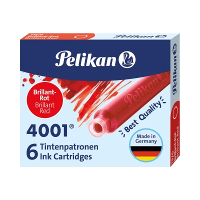 Afbeelding van Pelikan Inktpatronen 4001 Rood Inktpatroon