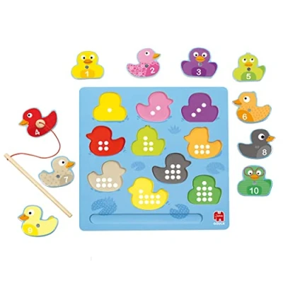 Afbeelding van Puzzel Goula Magnetic Puzzle Ducks 59453 Magnetisch Eend