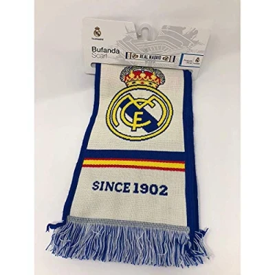 Afbeelding van realmadrid Real Madrid sjaal &#039;&#039;EL MEJOR CLUB DEL MUNDO&#039;&#039; gelicentieerd product kleur blauw (140 x 20 cm)