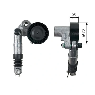 Afbeelding van Gates Spanrol (poly) V riem T39216