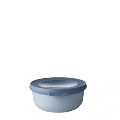 Afbeelding van Mepal Cirqula, multifunctionele kom, blauw (Nordic Blue), inhoud 350 ml, afneembaar deksel, onbreekbaar, waterdicht, geschikt voor diepvriezer en koud bewaren, afwasmachinebestendig