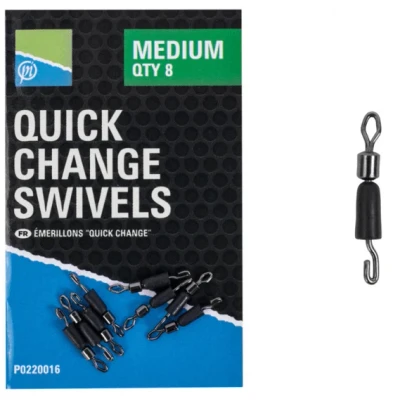 Afbeelding van Preston Quick Change Swivels (8 pcs) Maat : Small