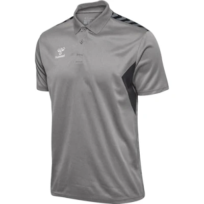 Afbeelding van Hummel Lauthentic Functional Poloshirt, Heren, Maat: 3XL, Grey melange