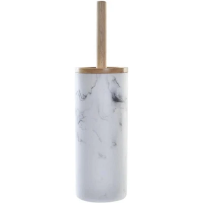 Afbeelding van Toiletborstel DKD Home Decor 10,3 x 38 cm Natuurlijk Wit rubber Hars