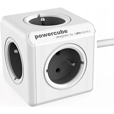 Afbeelding van Allocacoc PowerCube® Extended 1.5 M / Type E (Belgium/France) Grey