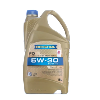 Afbeelding van Ravenol FO 5W 30 5L Motorolie 1111115 005 01 999 FORD: Ranger Mk3, FIESTA 6, Transit Mk7 Van, MERCEDES BENZ: C Class Saloon, A Class, Saloon