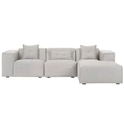 Afbeelding van DOLVA Hoekbank Licht Beige Linkerzijde 294 cm Polyester