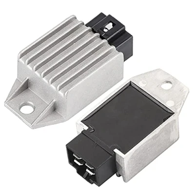 Afbeelding van Universele gelijkrichter 12V met 4 polige spanningsregelaar voor scooter, bromfiets, ATV, Buggie GY6 gokarts 50cc tot 150cc