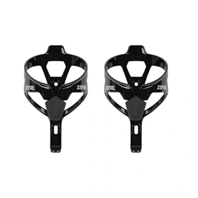 Afbeelding van Zéfal Pulse A2 set met twee lichte fietsflessenhouders flessenhouder voor fiets/mountainbike/racefiets robuust en duurzaam 26 g per zwart
