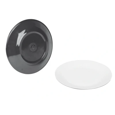 Afbeelding van Bo Camp Melamine Ontbijtbord 2 Tone Grijs