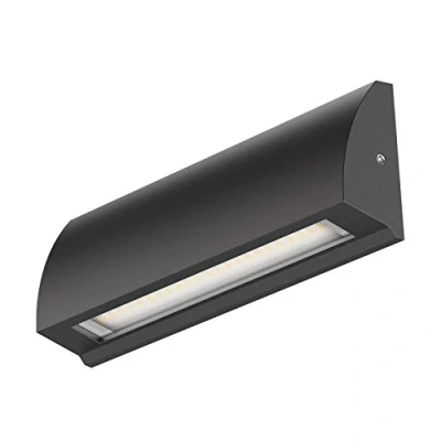 Afbeelding van ledscom.de SEGIN led wandlamp/trapverlichting voor buiten, IP54, plat, downlight, mat zwart, vierkant, 6,3 W, 630 lm, koud wit