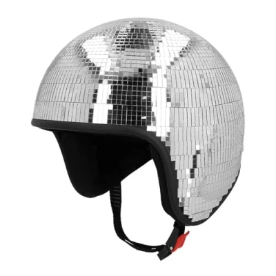 Afbeelding van Boland 00794 Discohelm voor kostuums, carnaval en festivals, volwassenen, zilver