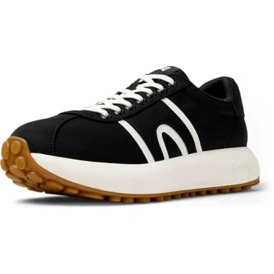 Afbeelding van Camper Athens Sneakers laag, Heren, Maat: 39, Black Textiel/ synthetisch