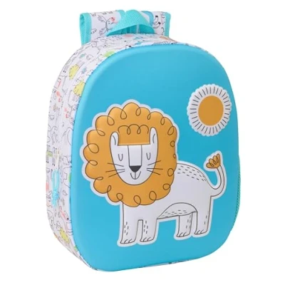 Afbeelding van Kinderrugzak Safta Blauw Wit 27 x 33 10 cm 3D