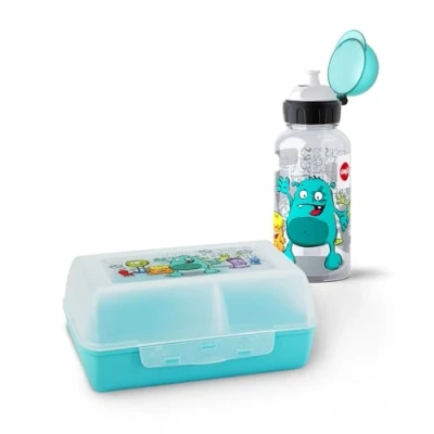 Afbeelding van emsa KIDS Set Drinkfles + Brooddoos, Motief: Monster