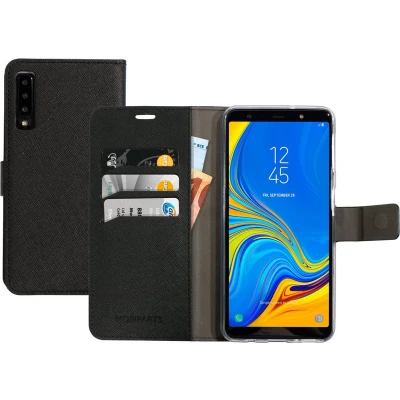 Afbeelding van Mobiparts Saffiano Wallet Case Samsung Galaxy A7 (2018) Black