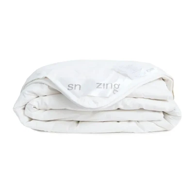 Afbeelding van Snoozing Diamond Wol 4 seizoenen Dekbed Lits jumeaux 270x220 cm Wit